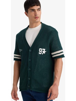 DeFacto Relax Fit Polo Yaka Kısa Kollu Tişört F8047AX25AU