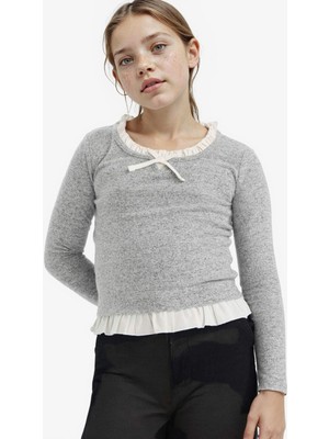 DeFacto Relax Fit Uzun Kollu Tişört Kız Çocuk G3736A825WN