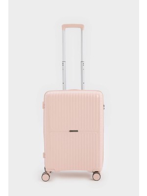 DeFacto Unisex Sert Kapaklı Çekçekli Büyük Boy Valiz E7080AXNS