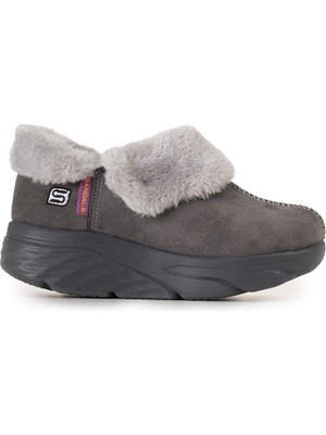 Sandal Spor Kadın Süet Kürklü Ortopedik Ayakkabı SS001-0378 Füme