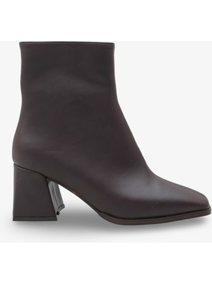 Lenas Kadın Topuklu Bot - Kahve