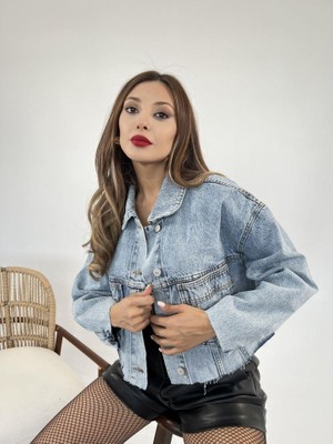 Bosel 5584 Kot Ceket-Mavi