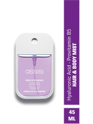 Assisi Hibiscus Jasmine Hyaluronik Asit & Provitamin B5 Saç ve Vücut Spreyi 45 ml Çiçeksi & Vanilya Kokulu