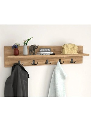 Jest Dekor Konsept Asel Kapı Arkası Hol Koridor Mutfak Banyo, Havlu, Elbise Askılığı Beyaz