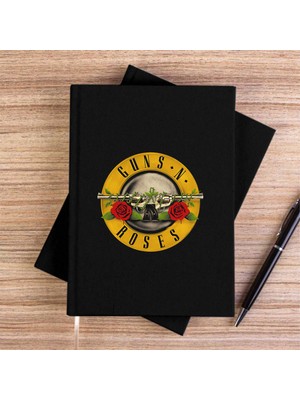 Zepplin Giyim Guns N Roses Siyah Kanvas Defter Çizgisiz