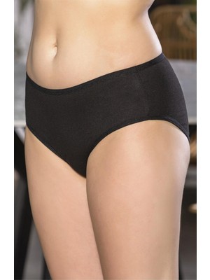 Pileli Store Pilelistore Pamuklu Yüksek Bel Slip Külot Siyah (MGP2966)
