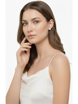 Birinci1926 Üç Tırnaklı Pırlantalı Inci Küpe