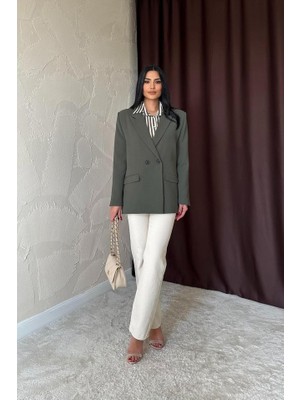 Bosel Haki Blazer Ceket