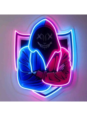 Kamer Neon LED Işıklı Pop Art Sanatsal Tablo