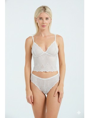 Laperissa Dantel Detaylı Esnek Bralet & Slip Takımı