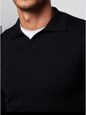 Dynamo Erkek Düğmesiz Polo Yaka Üst Kalite Triko Kazak