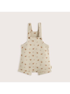 Chakra Happy Bee Baskılı Salopet Taş