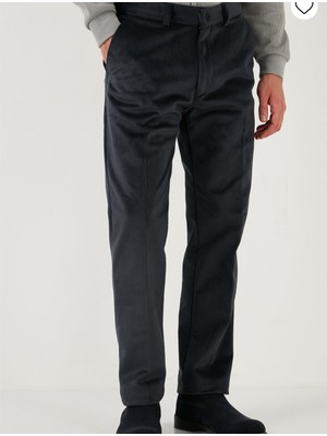 Dynamo Erkek Normal Bel Regular Fit Düz Paça Likralı Içi Şardonlu Üst Kalite Kadife Pantolon