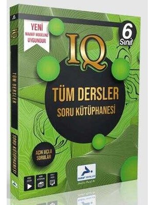 Paraf 6. Sınıf Iq Tüm Dersler Soru Kütüphanesi Yeni