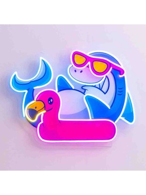 Kamer Neon LED Işıklı Pop Art Sanatsal Tablo