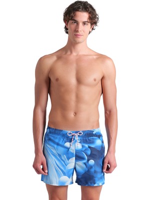 Arena Water Prints Beach Erkek Mavi Deniz Şortu 007159720