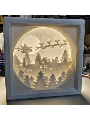 Noctabir Sahne Lambası Gibi Noel Kağıt Sanatı[stp Dahil]