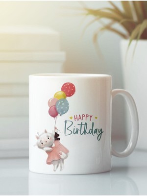 Hobi Shop Beyaz Kupa Bardak G118 Aşk Dostluk Arkadaşlık Sevgi Kardeşlik Doğum Günü