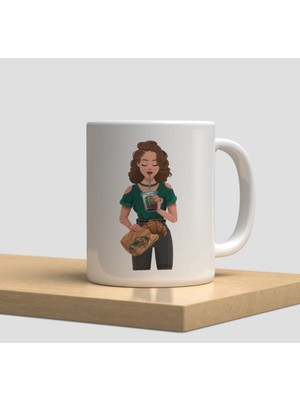 Hobi Shop Beyaz Kupa Bardak A233 - Aşk Hediye Doğum Günü Yılbaşı Sevgi Arkadaşlık Dostluk Kardeşlik