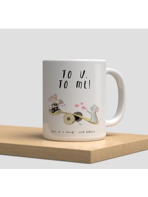 Hobi Shop Beyaz Kupa Bardak A279 - Yeni Yıl Yılbaşı Hediye Arkadaşlık Dostluk Sevgi Aşk Çiçek