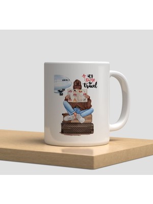 Hobi Shop Beyaz Kupa Bardak A129 - Sarah Kay Vintage Nostalji Aşk Sevgili Arkadaşlık Dostluk Kardeşlik Kedi