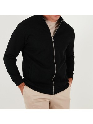 JSCO Erkek Dik Yaka Gipeli Regular Fit Üst Kalite Selanik Hırka