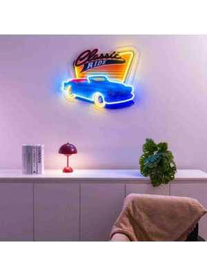 Kamer Neon LED Işıklı Pop Art Sanatsal Tablo