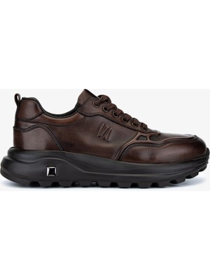 Valmenti Erkek Hakiki Deri Kahverengi Sneakers & Spor Ayakkabı 298 3236-30219 Erk Ayk SK25-26 Kahve