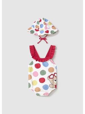 Mayoral  Kız Bebek Güneş Korumalı Mayoşapka Set 1764