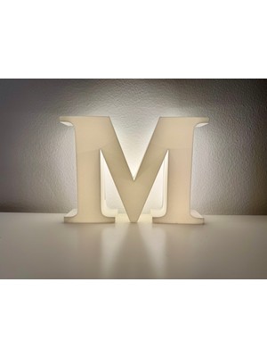 Noctabir A'dan Z'ye Dekoratif Harfler, LED Işık