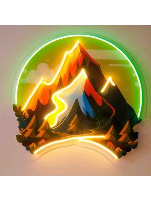 Kamer Neon LED Işıklı Pop Art Sanatsal Tablo