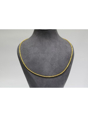Kızılay Kuyumcusu 14 Ayar Altın Halat Modeli Zincir Kolye 3.61 gr 60 cm