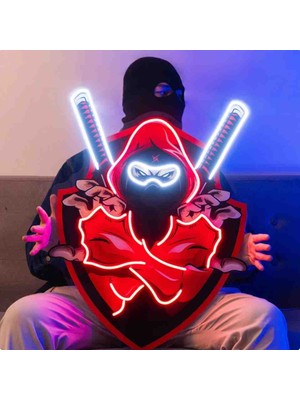 Kamer Neon LED Işıklı Pop Art Sanatsal Tablo
