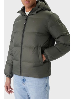 Tommy Jeans Comfort Fit Çıkarılabilir Kapüşonlu Şişme Mont Erkek Mont DM0DM19786 Mrh