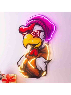 Kamer Neon LED Işıklı Pop Art Sanatsal Tablo