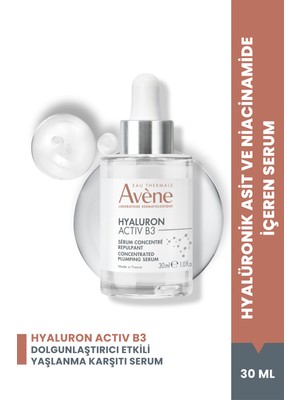 Avene Hyaluron Activ B3 Serum 30 ml Dolgunlaştırıcı Etkili Hassas Ciltler İçin Niasinamid İçeren