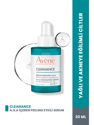 Avene Cleanance Peeling Etkili Laktik Asit ve Süksinik Asit İçeren Cilt Kusurlarına Karşı AHA Serum 30 ml