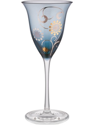 Decorium Liza Mavi Beyaz Şarap Kadehi 4'lü 180 ml