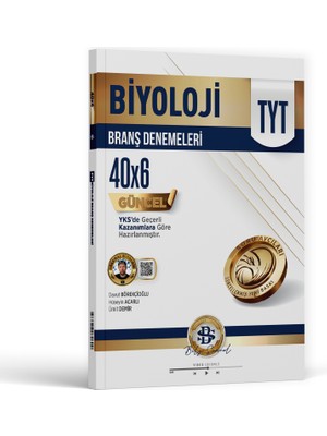 Bilgi Sarmal Yayınları TYT Biyoloji 40 x 6 Branş Denemeleri  2026