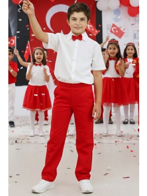 Erkek Çocuk Santino Papyonlu Alt Üst Takım 23 Nisan 29 Ekim 10 Kasım 19 Mayıs Gösteri Kıyafeti