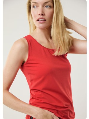 Only Walbusch 43-3916 / 889.017 Kalın Askılı Basıc  Tsh