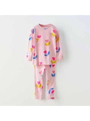 Dereff Pijama Takımı Çiçek Desen