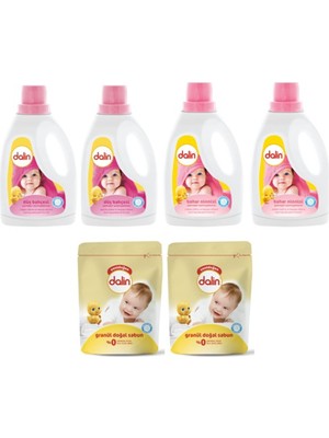 Dalin Çamaşır Yumuşatıcısı Düş Bahçesi X2 + Bahar Ninnisi X2 + Granül Sabun Toz Deterjan X2