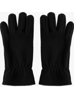 Koton Polar Eldiven Manşetleri Lastik Detaylı Erkek Siyah Kış Sezonu İçin Uygun