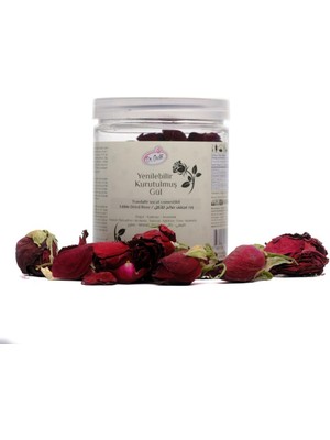 Dr. Gusto Yenilebilir Kurutulmuş Gül No:2 – 30 G | Pasta, Tatlı ve Içecek Dekorasyonu Için Doğal Gül Yaprakları