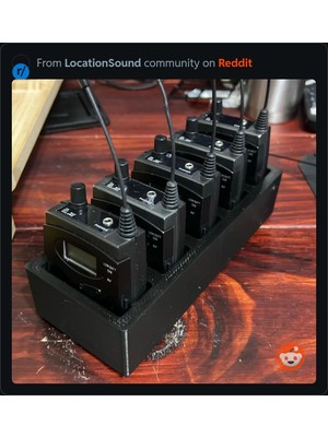 Noctabir Sennheiser Kablosuz Verici Düzenleyici (Gridfinity)