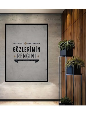 Teona Ahşap Çerçeve Görünümlü Duydum Ki Unutmuşsun Dekoratif Ahşap Mdf Ev Duvar Tablo Dikdörtgen Ev Duvar Tablo