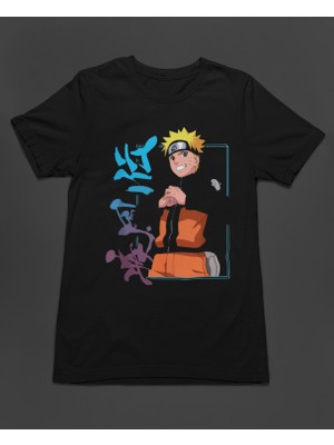 Bumeta Naruto Kakashi Anime Japanese Japan Ninja Stil Korea Dizi Unisex Tişört T-Shirt