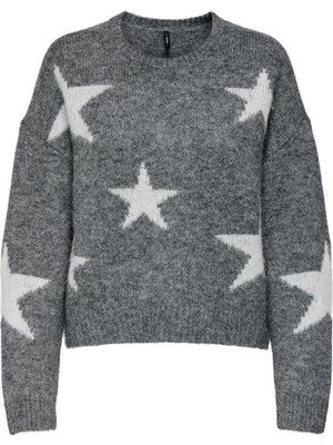 Only Onlazu Ls Star O-Neck Knt