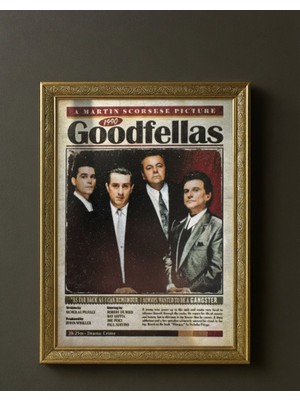 Goodfellas – Martin Scorsese Film Posteri Tarzı Çerçeveli Dekoratif Duvar Tablosu